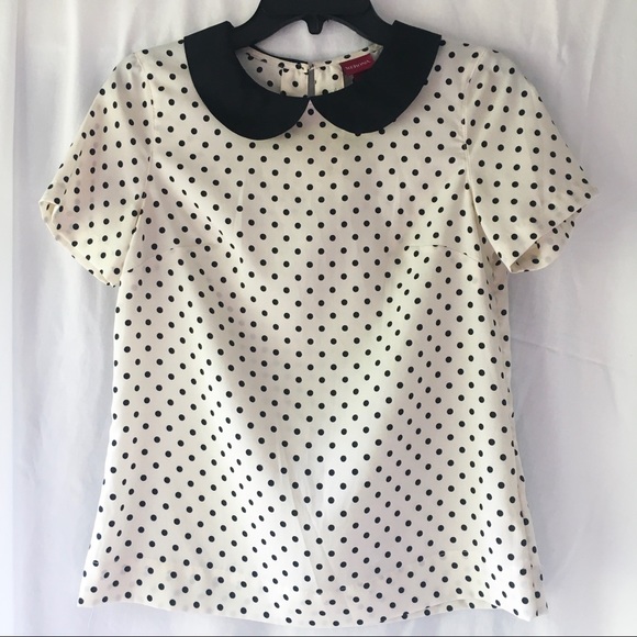 Merona Tops - MERONA Polka Dot Peter Pan Collar Blouse Merona Tops - MERONA Polka Dot Peter Pan Collar Blouse